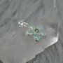 Aqua Chalcedony, Emerald Pendant Necklace, thumbnail 5 of 6