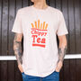 Chippy Tea Men’s Slogan T Shirt With Chips Graphic, thumbnail 1 of 3