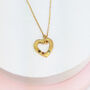 Family Birthstone Heart Necklace With Genuine Gemstones, thumbnail 1 of 4