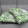 Green Thin Leaves Tropical Soft Pillow Cover, thumbnail 4 of 7