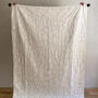 Phoebe Hand Stitched Quilted Throw Ivory And Black, thumbnail 3 of 8