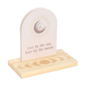 Affirmation Cards Set With Wooden Stand 10 Cards, 3 of 6