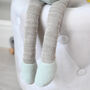 Personalised Knitted Bunny With Bow Soft Toy, thumbnail 2 of 2