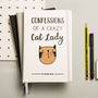 Personalised Crazy Cat Lady Notebook, thumbnail 1 of 5