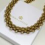 Golden Links Necklace, thumbnail 3 of 4