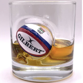 Personalised Rugby Ball Gin Glass, 6 of 6