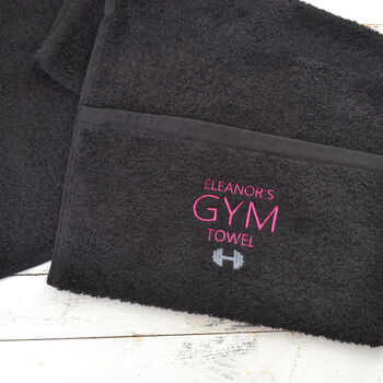 Personalised Gym Towel With Zip Pocket, 3 of 3