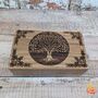 Wooden Gift For Mum, Tree Of Life Celtic Design Jewellery Box, thumbnail 1 of 8