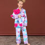 Dreamy Girls Mermaid Pyjama Set With Matching Teddy Bear, thumbnail 2 of 6