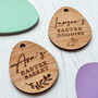 Engraved Wooden Personalised Easter Jar Label, thumbnail 5 of 11