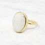 Statement Rainbow Moonstone June Birthstone Ring, thumbnail 1 of 8