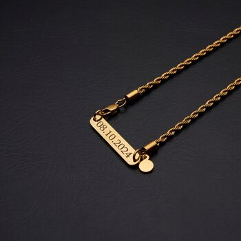 Gold 3mm Rope Necklace, 8 of 11