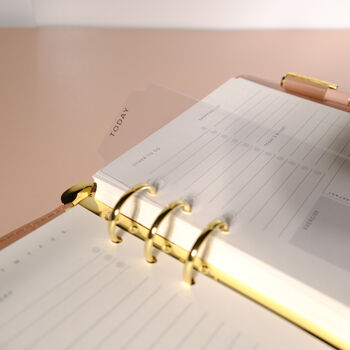 Minimal Transparent Agenda Bookmark A5, 2 of 2