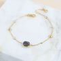 Iseo Labradorite And Gold Plated Bracelet, thumbnail 1 of 4