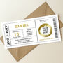 Personalised Concert Ticket Scratch And Reveal, thumbnail 1 of 7