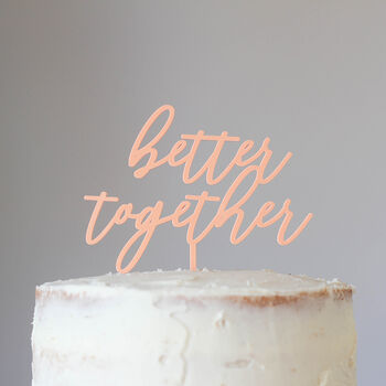 Better Together Wedding Cake Topper, 4 of 5