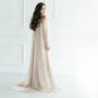 Silver Sequined Kimono | Sparkly Wedding Dress Cover, thumbnail 6 of 12
