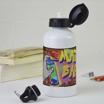 Personalised Graffiti Water Bottle, 2 of 4