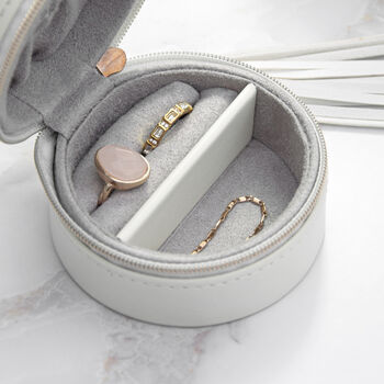 Personalised White Jewellery Case With Tassel, 4 of 6