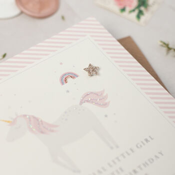 Personalised Unicorn Birthday Card, 2 of 3