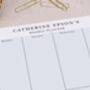 Garden Fox Personalised Weekly Planner Desk Pad, thumbnail 2 of 4