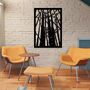 Wooden Forest Laser Cut Trees Wall Art Decor, thumbnail 3 of 9
