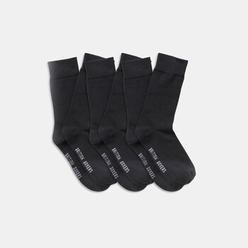 Men's Three Pair 'Black' Bamboo Sock Gift Box, 2 of 3