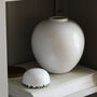 Round White Distressed Lidded Jar, thumbnail 2 of 3