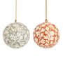 Kashmiri Christmas Tree Decoration Floral Bauble, thumbnail 2 of 2