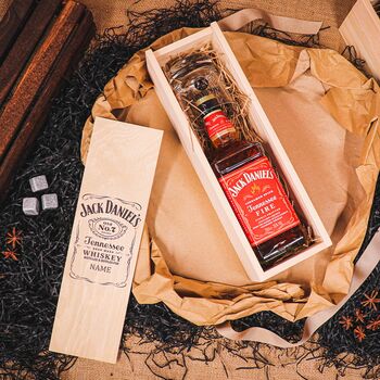 Personalised Jack Daniels Whiskey Gift Set With Glass, 4 of 5