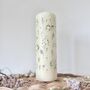 Hand Painted Rose Stem Pillar Candle, thumbnail 3 of 4