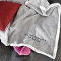 Personalised Grey Super Soft Winter Blanket, thumbnail 2 of 5
