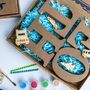 Personalised Paint Your Own Car Wooden Name, thumbnail 4 of 6
