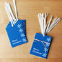 12 'Midnight Blue' Christmas Gift Tags, thumbnail 1 of 3