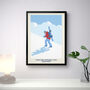 Personalised Snowboarder Walking Poster, thumbnail 3 of 5