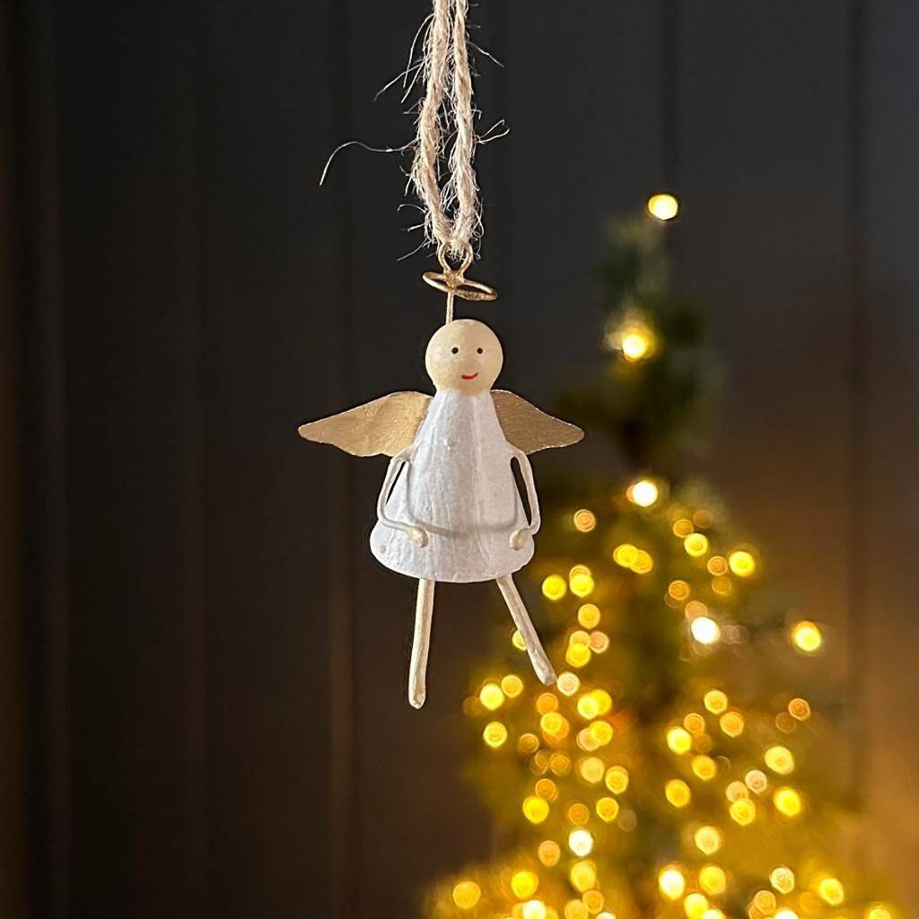 Mini Angel Hanging Christmas Decoration By Nest Gifts