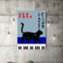 Jazz Festival New York Cat Music Art Print, thumbnail 4 of 4