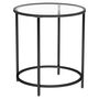 Black Round Side Table Small Coffee Table End Table, thumbnail 6 of 8