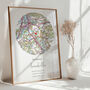 Welcome To The World Ordnance Survey Landranger Personalised Map Print New Baby Gift, thumbnail 7 of 12
