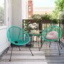 Set Of Three Garden Patio Acapulco Chair With Table, thumbnail 1 of 8