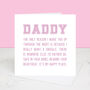 Snuggles With Daddy Father's Day Card, thumbnail 3 of 3