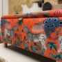 Storage Ottoman In Emma Shipley Lost World Red, thumbnail 2 of 4