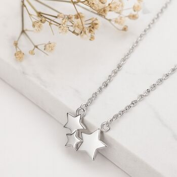 30th Birthday Sterling Silver Star Necklace, 6 of 7