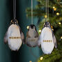 Personalised Illustrated Penguin Decoration, thumbnail 1 of 4