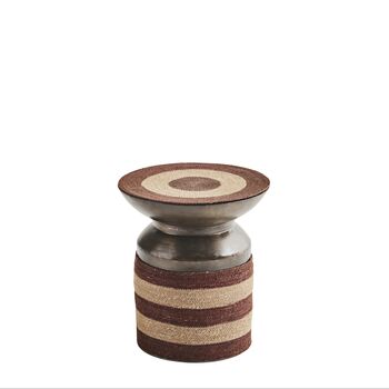 Oxblood Iron And Grass Stool, 2 of 3