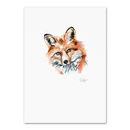 inky fox illustration print by kate moby | notonthehighstreet.com