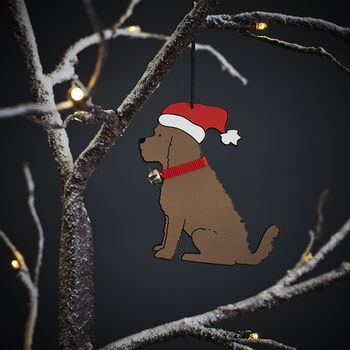 Cockapoo / Labradoodle Dog Christmas Decoration Personalisation Available, 5 of 5