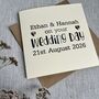 Personalised Silver Hearts On Your Wedding Day Card, thumbnail 2 of 2