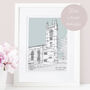 Personalised Wedding Or Christening Venue Portrait, thumbnail 1 of 12