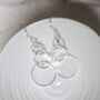Sterling Silver Wire Circle Drop Earrings, thumbnail 1 of 11